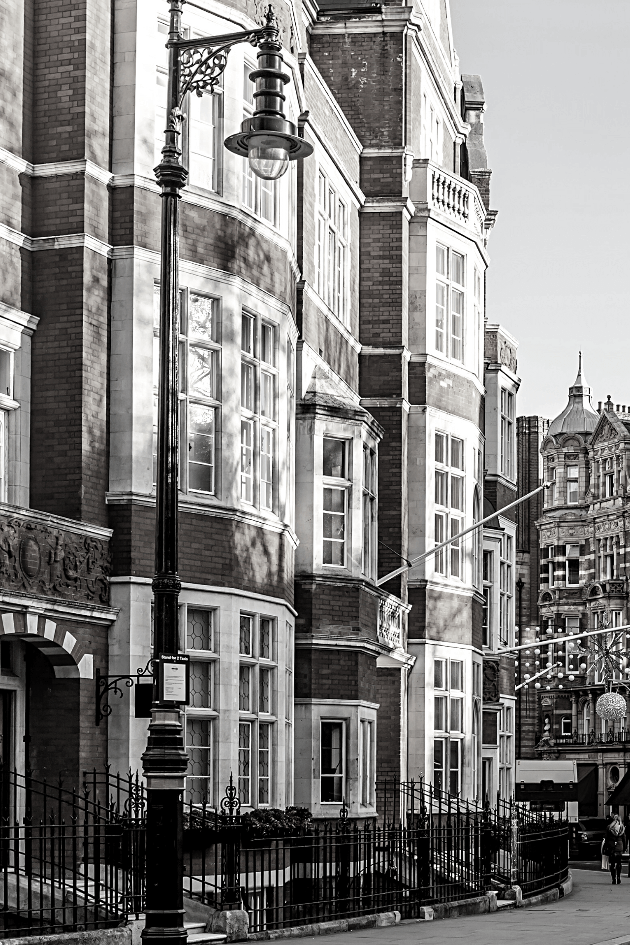 Image of a row of luxury retail stores in Mayfair London